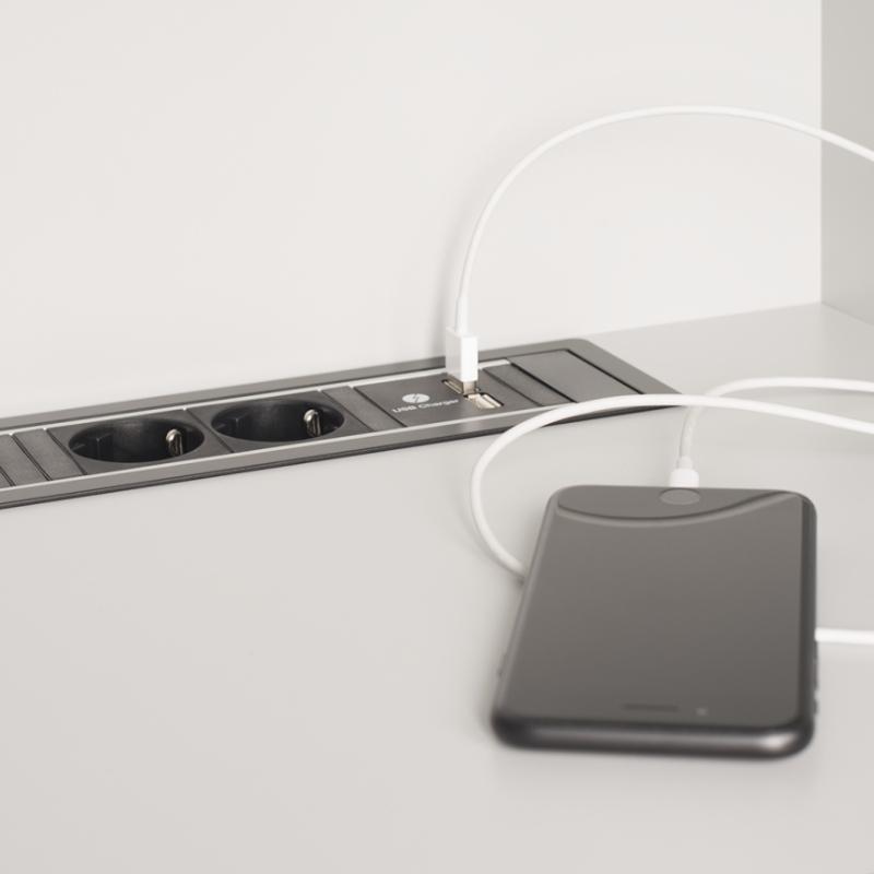Coffres-forts avec prises de courant et chargement USB Arcas Ollé